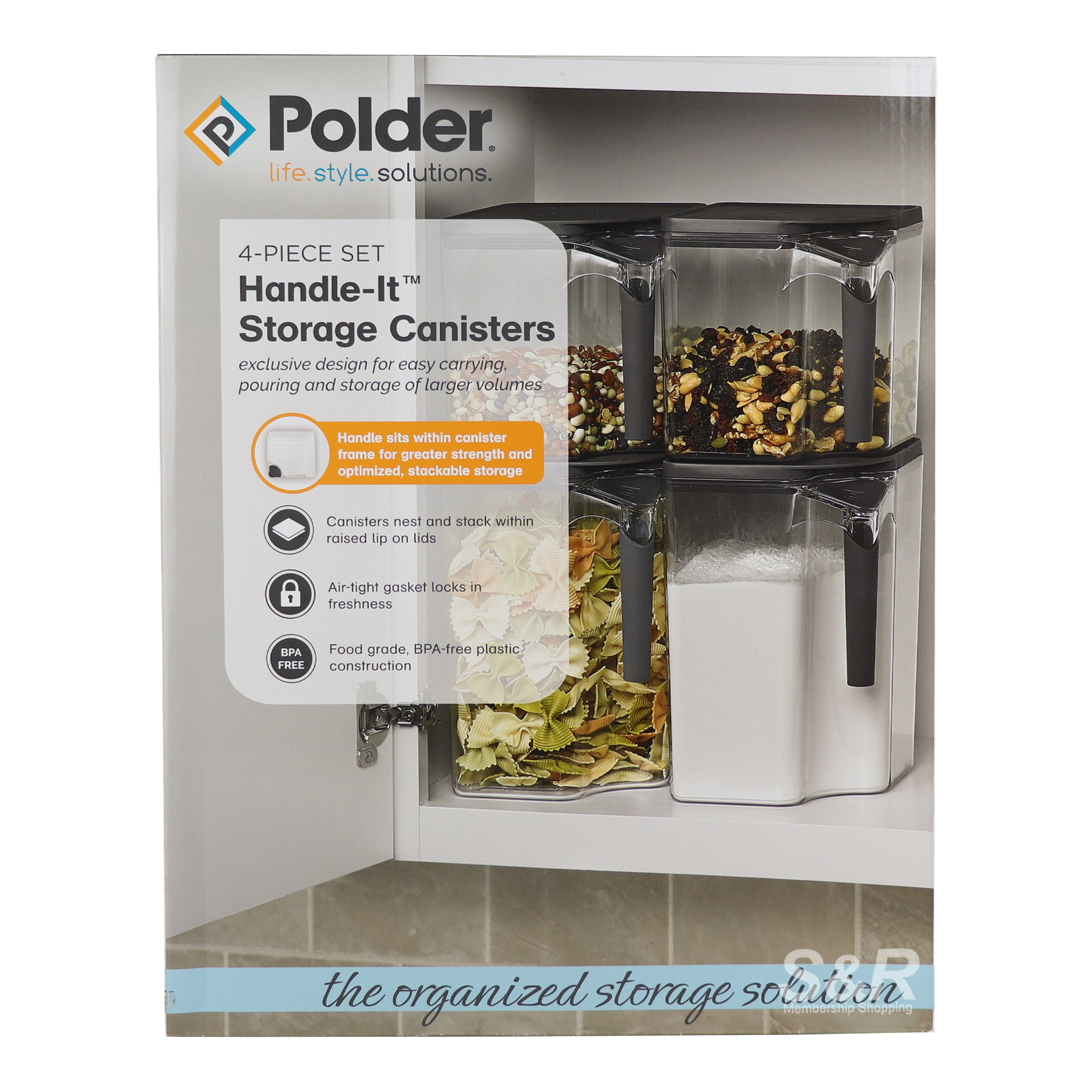 Polder Handle-It Canisters set Polder Handle-It Canisters set